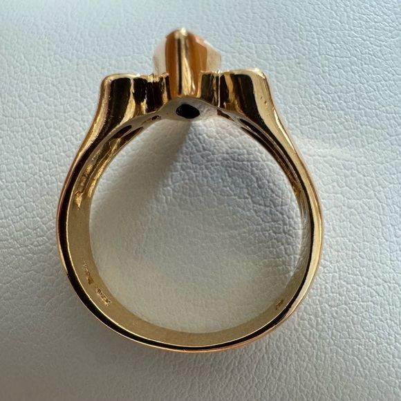 201-1311-C2709-7B-YG-1.jpg?v=  14K Yellow Gold Sapphire and Diamond Ring size 7
